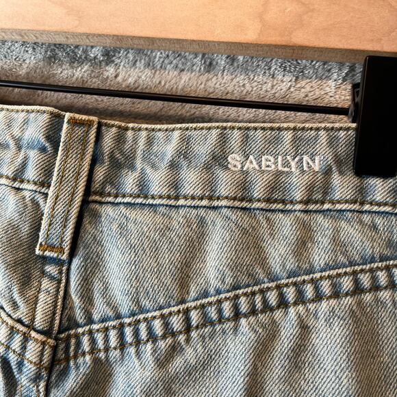 SABLYN Relaxed Straight Leg Jeans Light Wash Size 25 X 32” - Picture 8 of 9